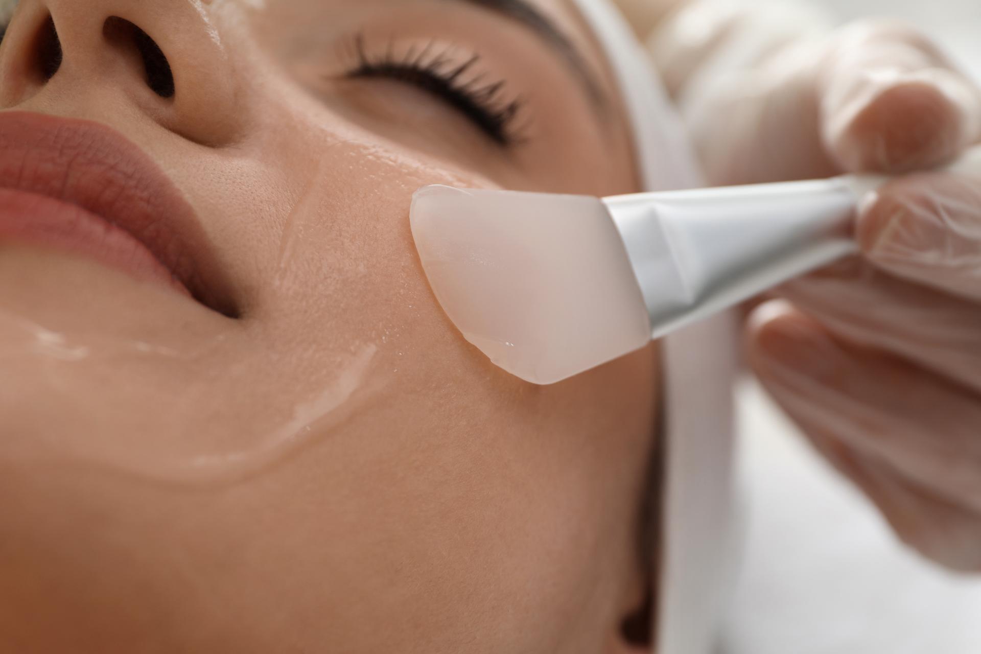 Soins du visage en cours

